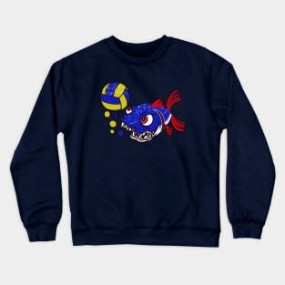 Piranha Volleyball Crewneck Sweatshirt